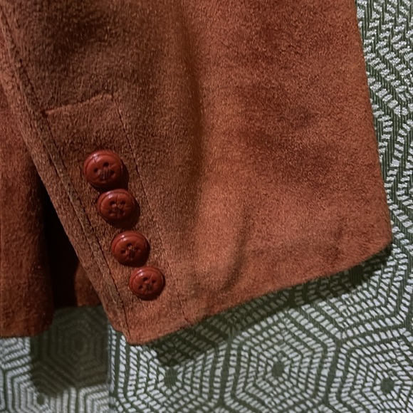 Montgomery ward vintage suede jacket preloved size 17/18 - Picture 7 of 10